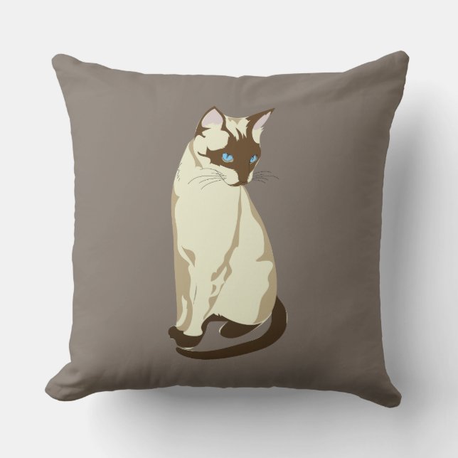 Coussin de chat de Siamese (Recto)