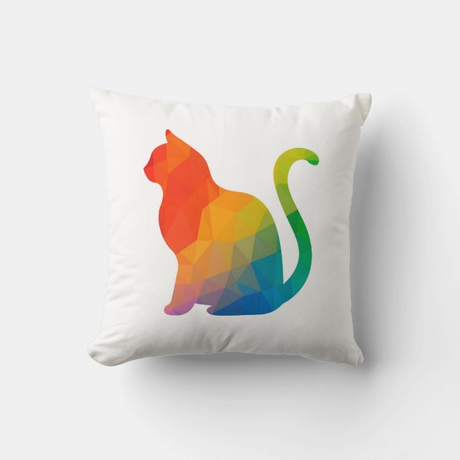 Coussin de chat géométrique (Recto)
