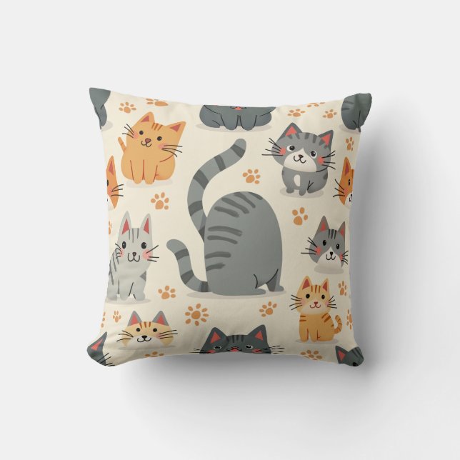 coussin de chat mignon (Recto)