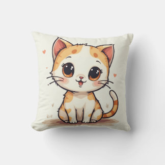 coussin de chat mignon