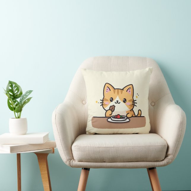 coussin de chat mignon oreiller (Chaise)