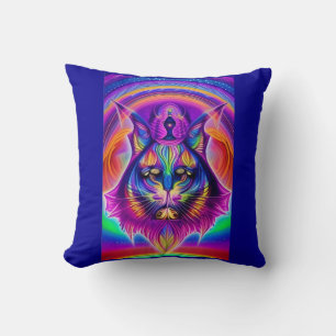 coussin de chat mystique