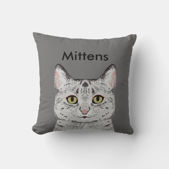 Coussin de chat personnalisable - Coussin de chat  (Recto)
