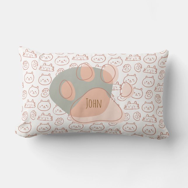 Coussin de chat personnalisé (Recto)