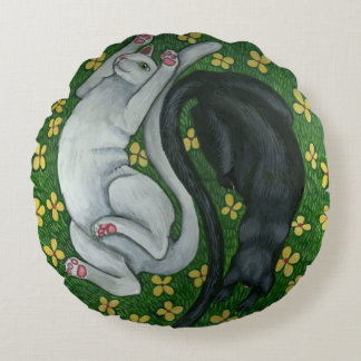 Coussin de chat Ying/Yang de Kitty