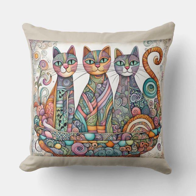 coussin de chats apaisants (Recto)