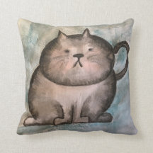 coussin de chats gras