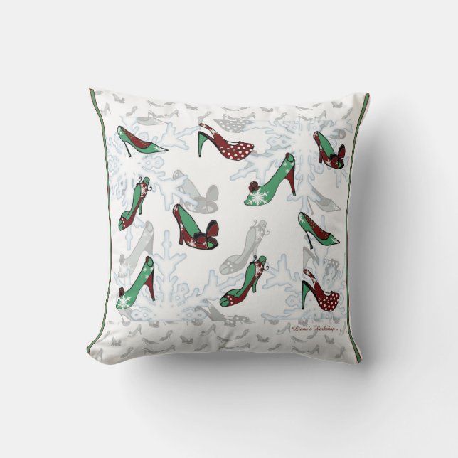Coussin de chaussure de Noël de LW (Recto)