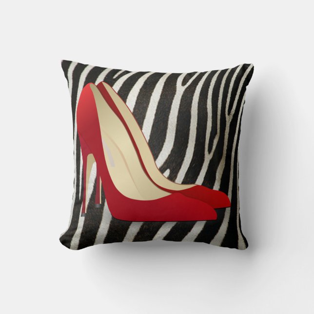 coussin de chaussures à talon élevé rouge (Recto)