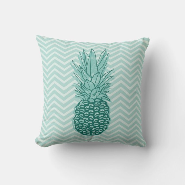 Coussin de Chevron d'ananas (Recto)