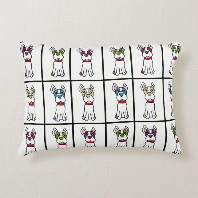 Coussin de chien - Boston Terrier (Devant)