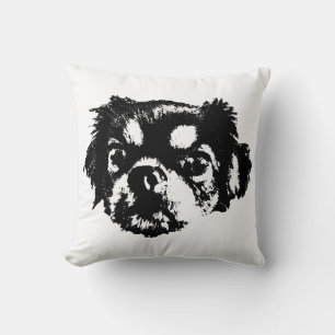 Coussin de chien Chihuahua doux – Dessin à l'encre