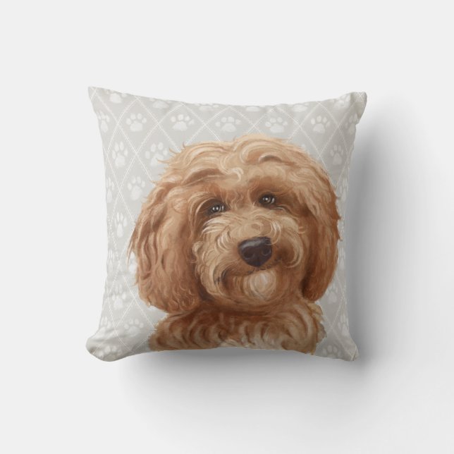 Coussin de chien de Labradoodle/amour de (Recto)