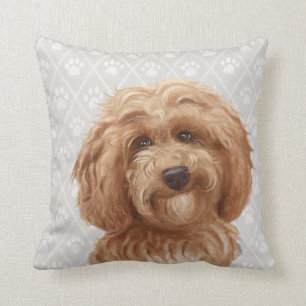 Coussin de chien de Labradoodle/amour de