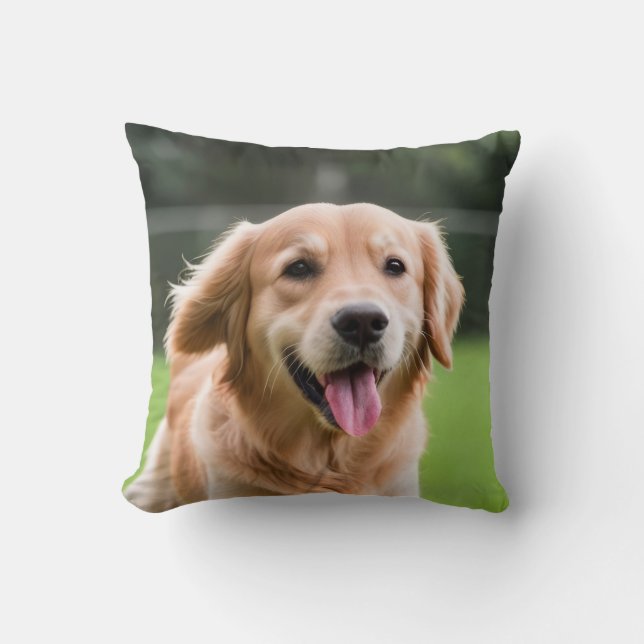 Coussin de chien du Labrador - Décor cosy et migno (Recto)