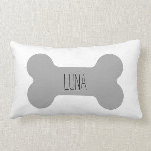 Coussin de chien personnalisé, Coussin d'os de chi