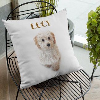 Coussin de chien personnalisé - Nom personnalisé &