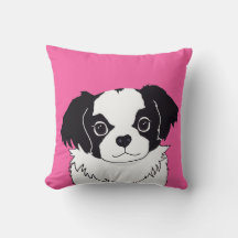 Coussin de chiens japonais Chin Shih-Tzu