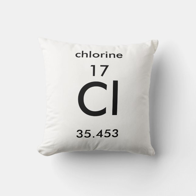 Coussin de chlore du tableau périodique 17 (Recto)