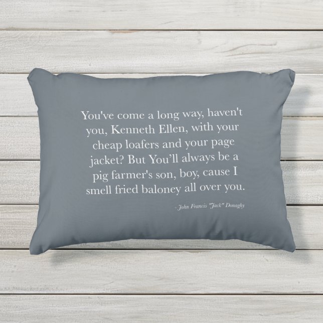Coussin de citation de "Jack" Donaghy (Devant)