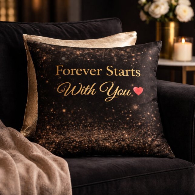 Coussin de citation de mariage romantique de luxe (Créateur téléchargé)