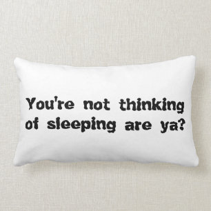 Coussin de citation d'insomnie : Cadeau drôle