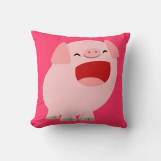 Coussin de cochon chantant un joli dessin animé
