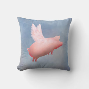 Coussin de cochon volant