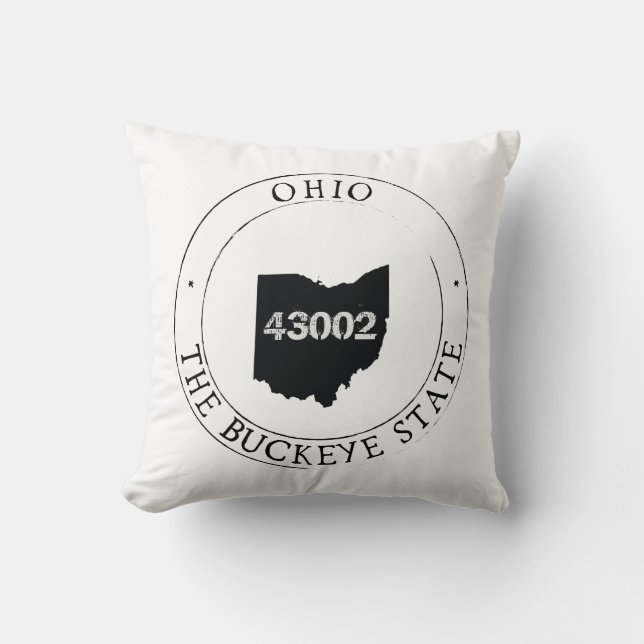 Coussin de code postal de l'Ohio (Recto)