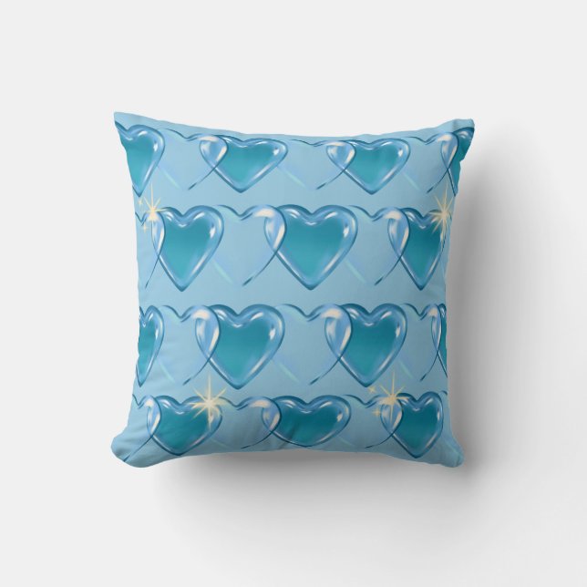 Coussin de coeur bleu (Recto)
