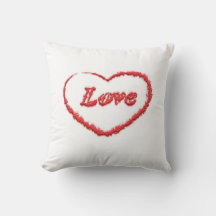 Coussin de coeur de nuage d'amour