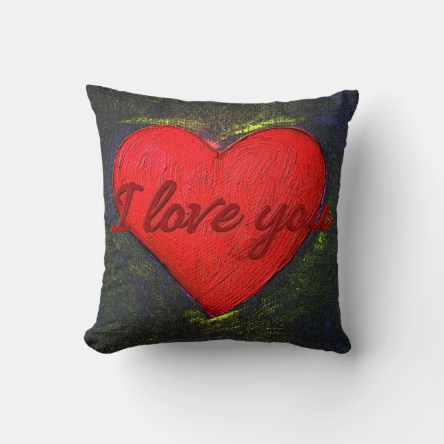 Coussin de coeur peint (Recto)