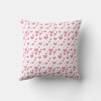 coussin de coeurs roses mignons