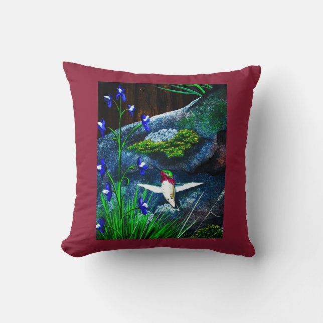 Coussin de colibri Calliope (Recto)