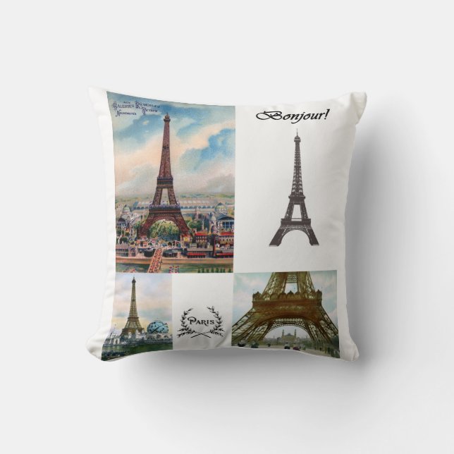 Coussin de collage de Tour Eiffel (Recto)
