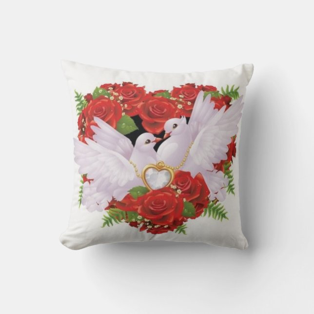 Coussin de colombes de mariage (Recto)