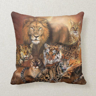 Coussin de concepteur d'art de grand chat