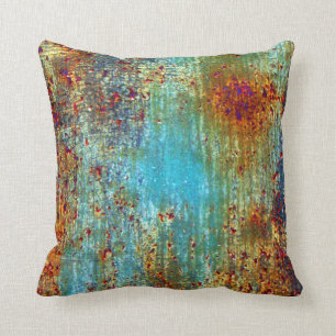 Coussin de concepteur de rouille de turquoise par