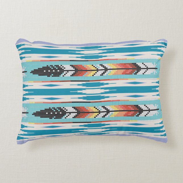 Coussin de conception de la perle de plume (Devant)