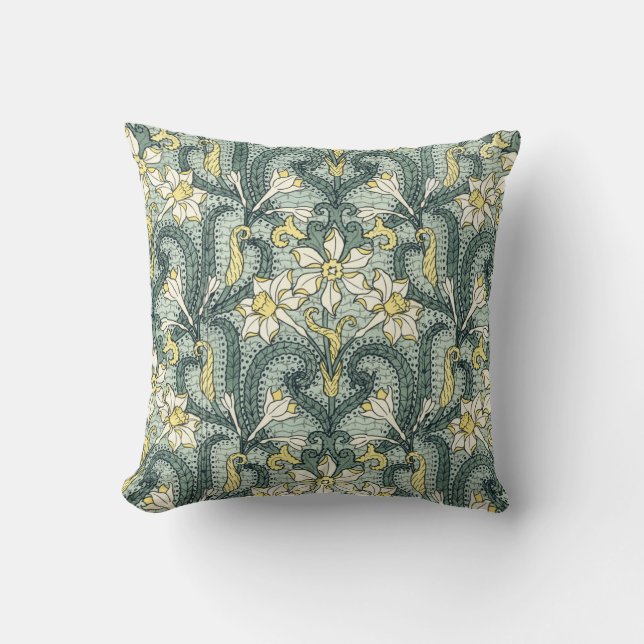 Coussin de conception de Nouveau Jonquil d'art (Recto)
