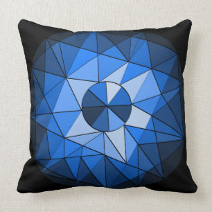 Coussin de conception de pierre gemme de cercle de