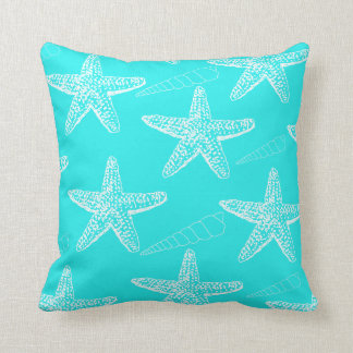 Coussin de coquillage de turquoise