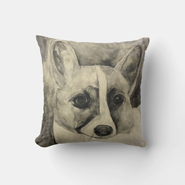 Coussin de corgi d'amour de chiot (Recto)