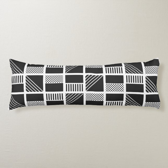 Coussin de corps Carré géométrique (Devant)