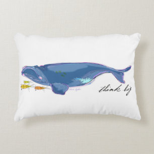 Coussin de corps "de baleine droite d'Atlantique