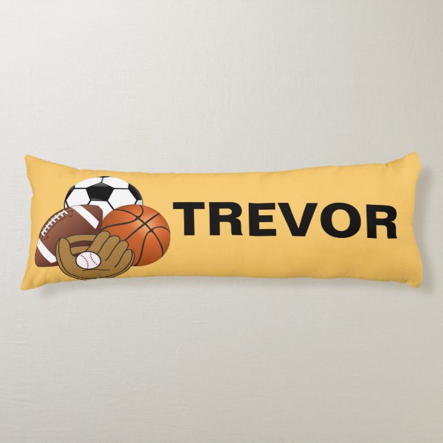 Coussin de corps de boules de sport (Devant)