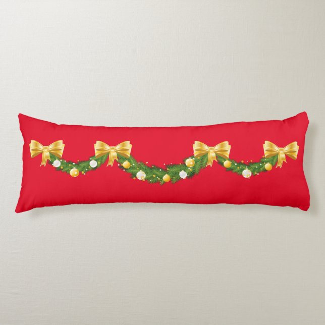Coussin de corps de butin de Noël (20" x 54") (Devant)