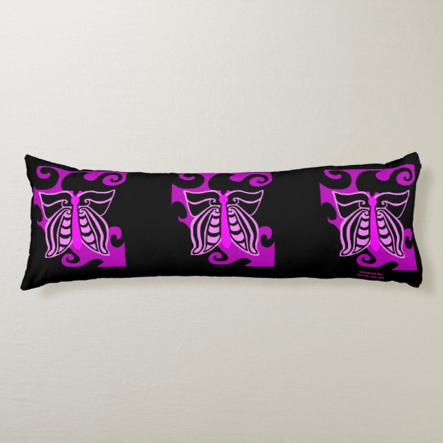 Coussin de corps de conception de papillon (Devant)