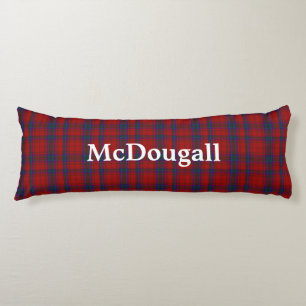 Coussin de corps de plaid de tartan de clan de