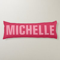Coussin de corps fait sur commande de nom et de